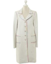 Chanel Cappotto in Pelle - Bianco