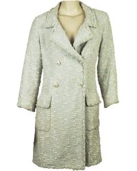 Chanel Tweed Mäntel - Grün