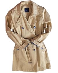Max Mara Yellow Cotton Trench Coats