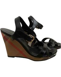 Burberry Leather Sandal - Black
