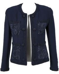 Chanel Jacke Marine - Blau