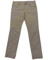 Moncler Pantalons en Coton Beige - Neutre