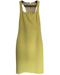 Sandro Midi kleid - Gelb