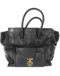 Céline Sac à main \N en Cuir Noir