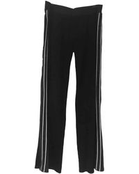 Chanel Pantalones en algodón negro