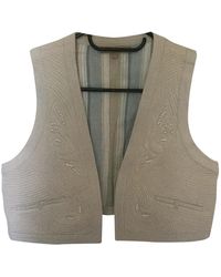 Sandro Ecru Cotton Knitwear - Multicolour