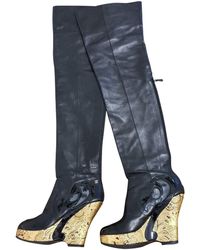 Chanel Botas de Cuero - Negro