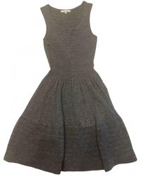 Sandro Wolle Mini kleid - Grau