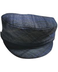 Sandro Wolle Baskenmütze - Blau