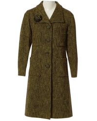 Chanel Cappotto in cotone giallo