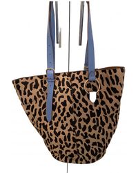 Diane von Furstenberg Kalbsleder in pony-optik Shopper - Braun