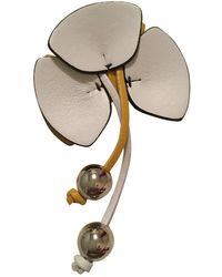 Marni Leder Broschen - Weiß