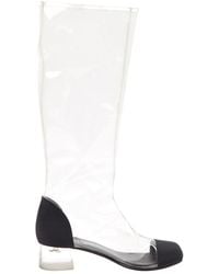 chanel wellington boots