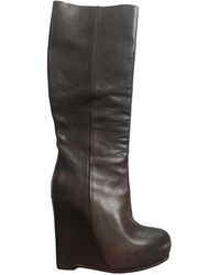 Marni Stivali in Pelle - Marrone