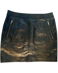 Sandro Leder Mini rock - Schwarz