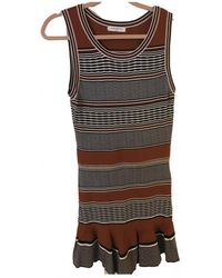 Sandro Midi kleid - Braun