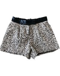 Maje Metallic Polyester Shorts
