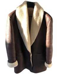 Max Mara Shearling Coat - Brown