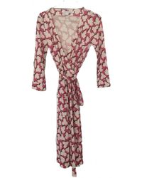 Diane von Furstenberg Seide Midi kleid - Pink