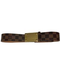 Louis Vuitton Cinturón en lona marrón