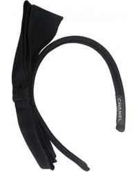 Chanel Accesorio para la cabeza de Seda - Negro