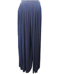 Chanel Pantaloni in Seta - Blu