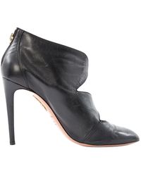 Aquazzura Tacones en cuero negro \N