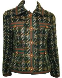 Chanel Giacca in lana multicolore - Verde