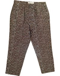 Marni Hose aus Seide - Mehrfarbig
