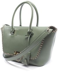 Valentino Demilune Leder Handtaschen - Grün