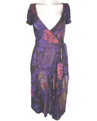 Diane von Furstenberg Midi kleid - Lila