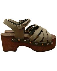 Chanel Zoccoli in Tela - Multicolore