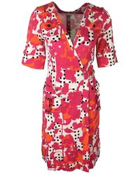 Diane von Furstenberg Seide Mini kleid - Rot