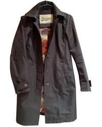 Herno Mantel en Coton Noir