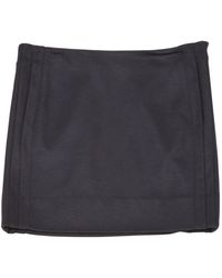 Diane von Furstenberg Jupe \N en Laine Bleu