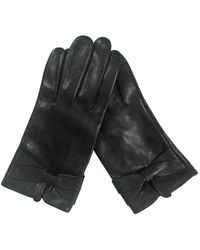 Sandro Black Leather Gloves