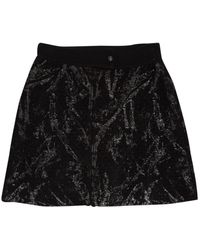 Chanel Falda en lana negro \N