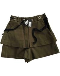 Maje Spring Summer 2019 Green Cotton Shorts