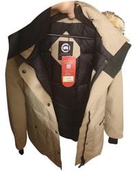 Canada Goose Trillium Beige Fur Coats - Natural