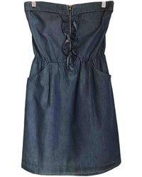 Sandro Midi kleid - Blau