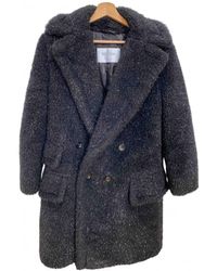 Max Mara Teddy Bear Icon Wool Coat - Black