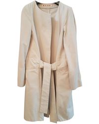 Marni Impermeabile in cotone bianco