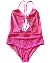 Maje Pink Synthetic Swimwear