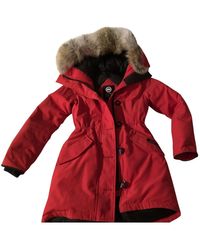 Canada Goose Red Fur Coats