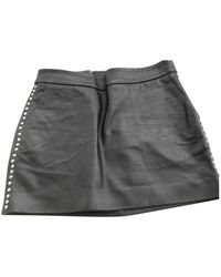 Sandro Leder Mini rock - Schwarz