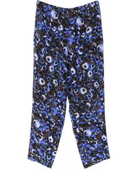 Marni Pantalón de Seda - Azul