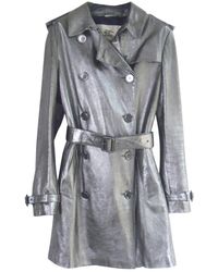 Burberry Leather Trench Coat - Metallic
