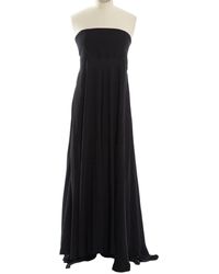 Chanel Seide Maxi Kleid - Schwarz