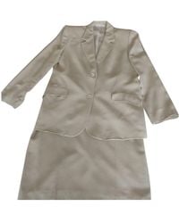 Burberry Skirt Suit - Natural
