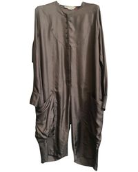 Stella McCartney Khaki Silk Jumpsuits - Natural